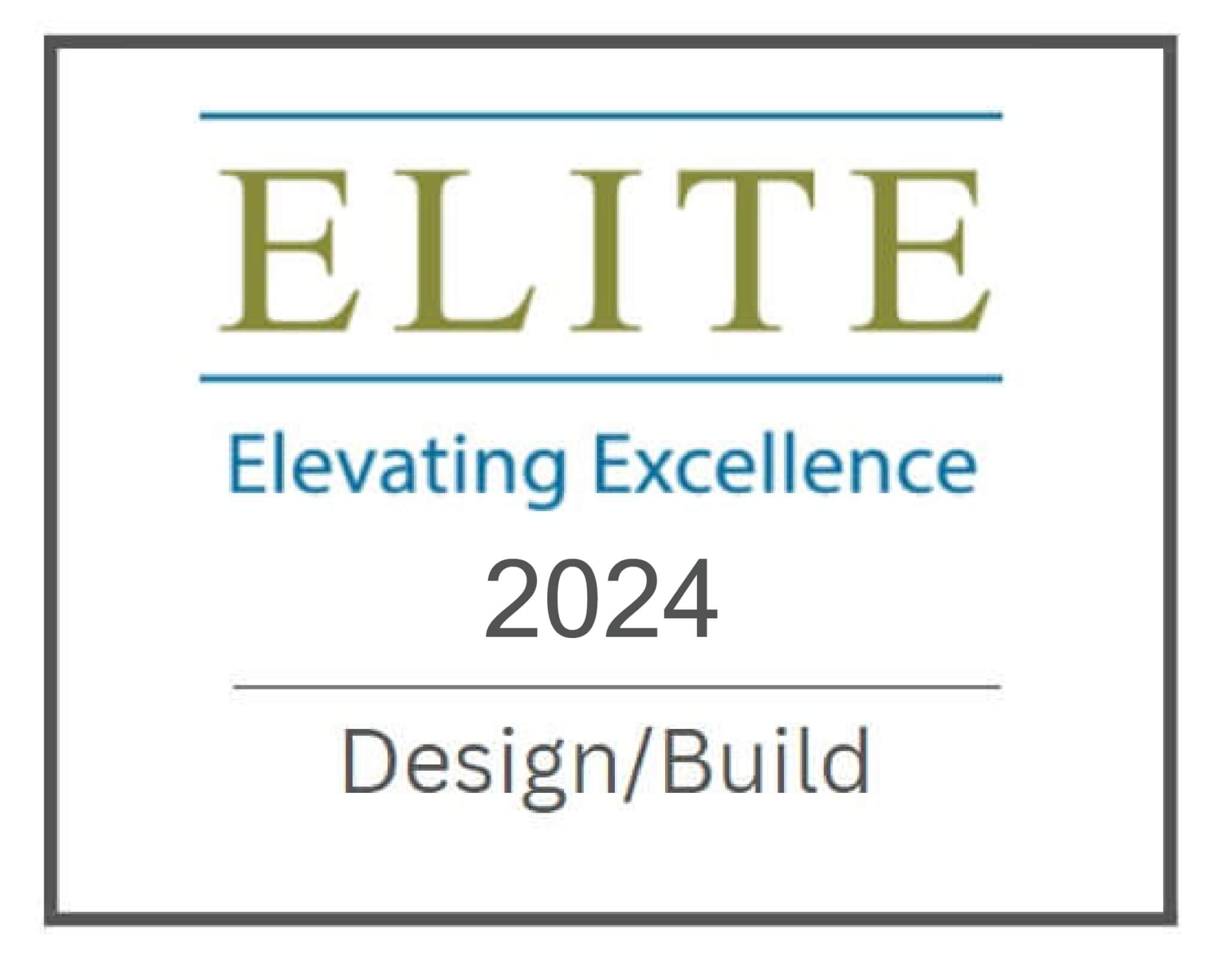 Elite Elevating Excellence 2024 Award - Design/Build